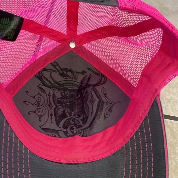 John Deere Pink/Gray Trucker Hat ONE SIZE FITS MOST - Picture 5 of 6